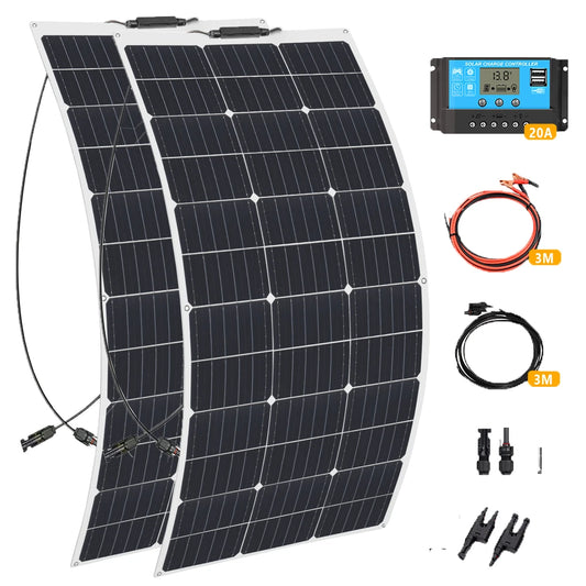 Xinpuguang Flexible Solar Panel Kit For RV Boat Battery Charging
