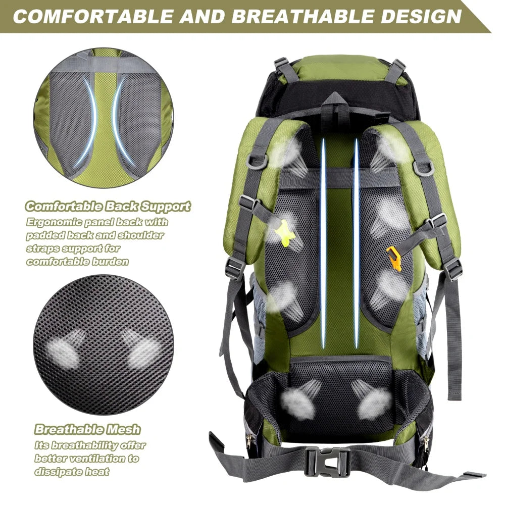 Night Cat Hiking Backpack Waterproof Outdoor Travel Pack
