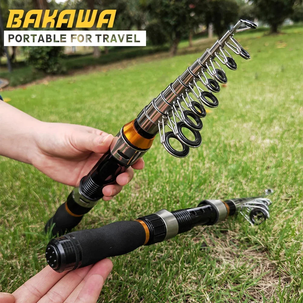 Portable Telescopic Spinning Fishing Rod For Carp And Beach