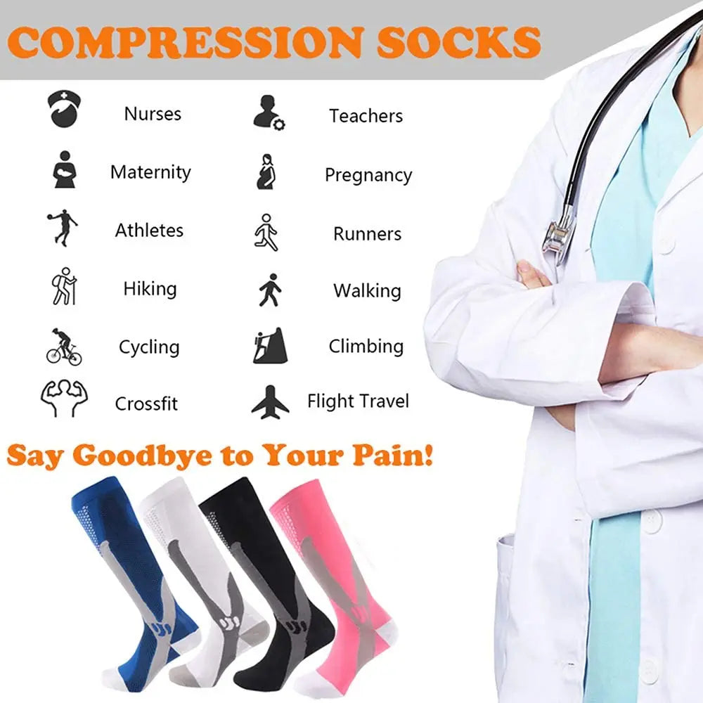 BROTHOCK Athletic Compression Socks for Medical Nursing and Sports