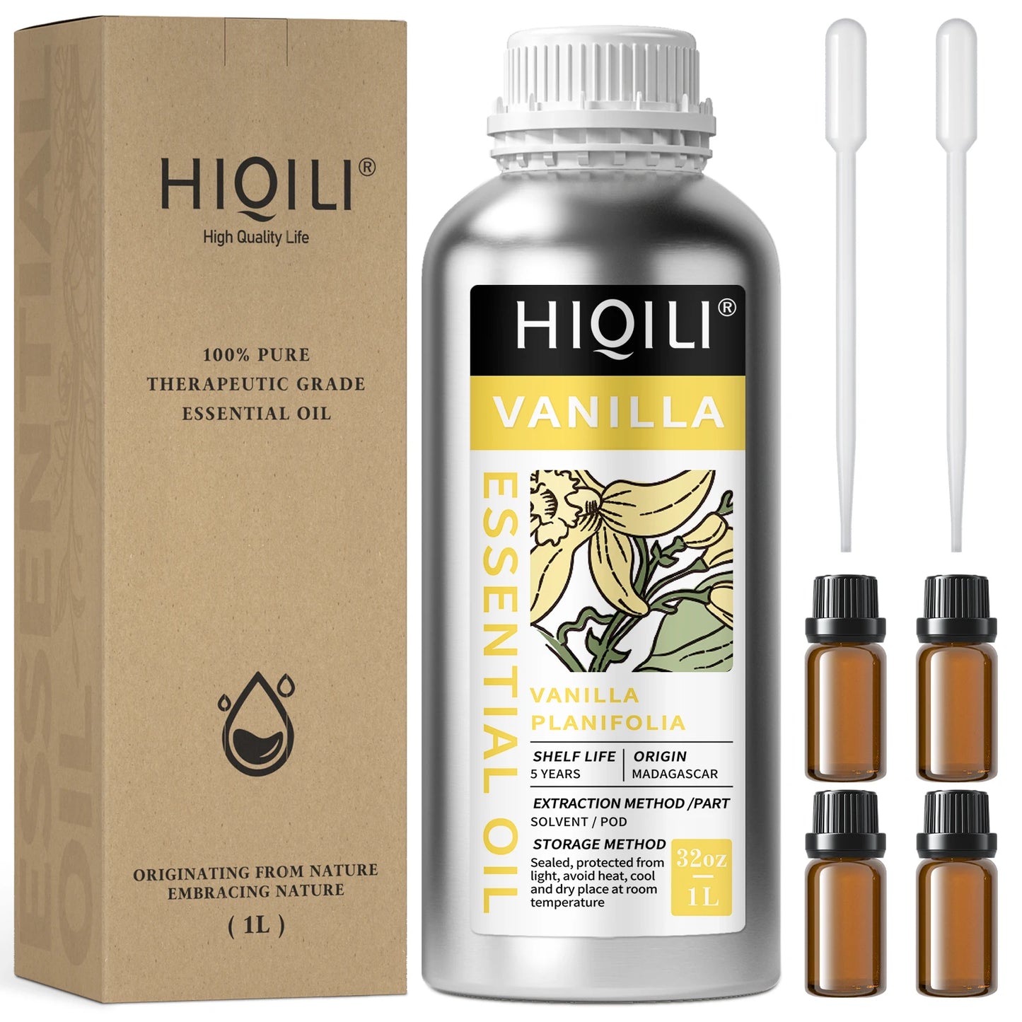 HIQILI Vanilla Rosemary Lemongrass Essential Oil For Aromatherapy