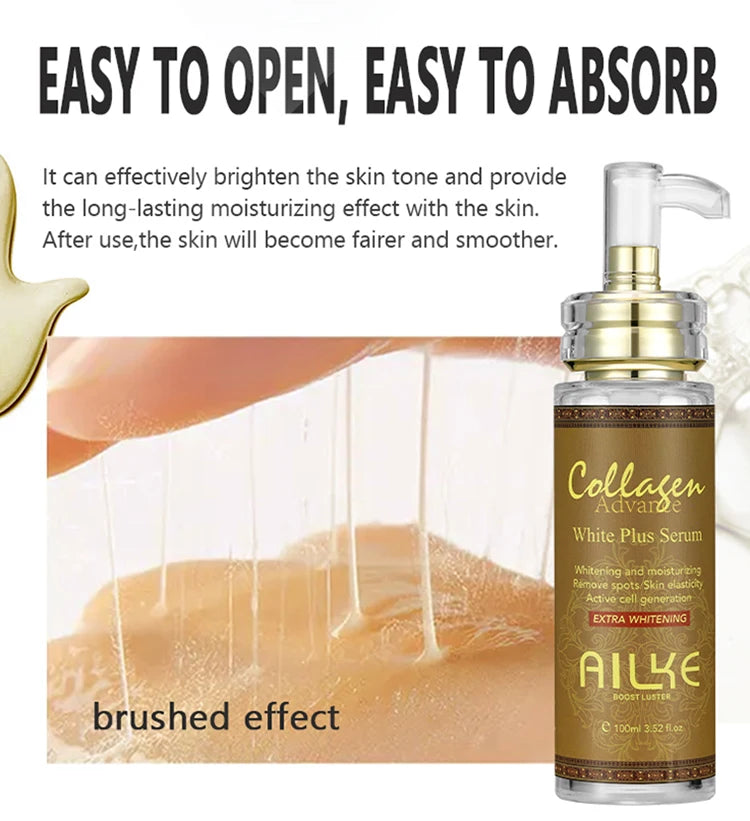 Ailke Organic Collagen Face Serum for Whitening and Moisturizing