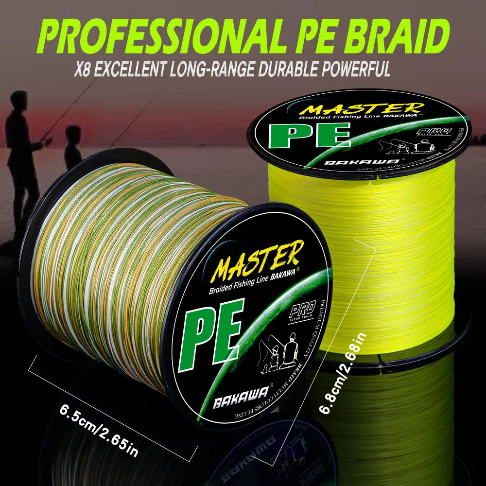 Bakawa Braided Fishing Line High Sensitivity Saltwater Casting