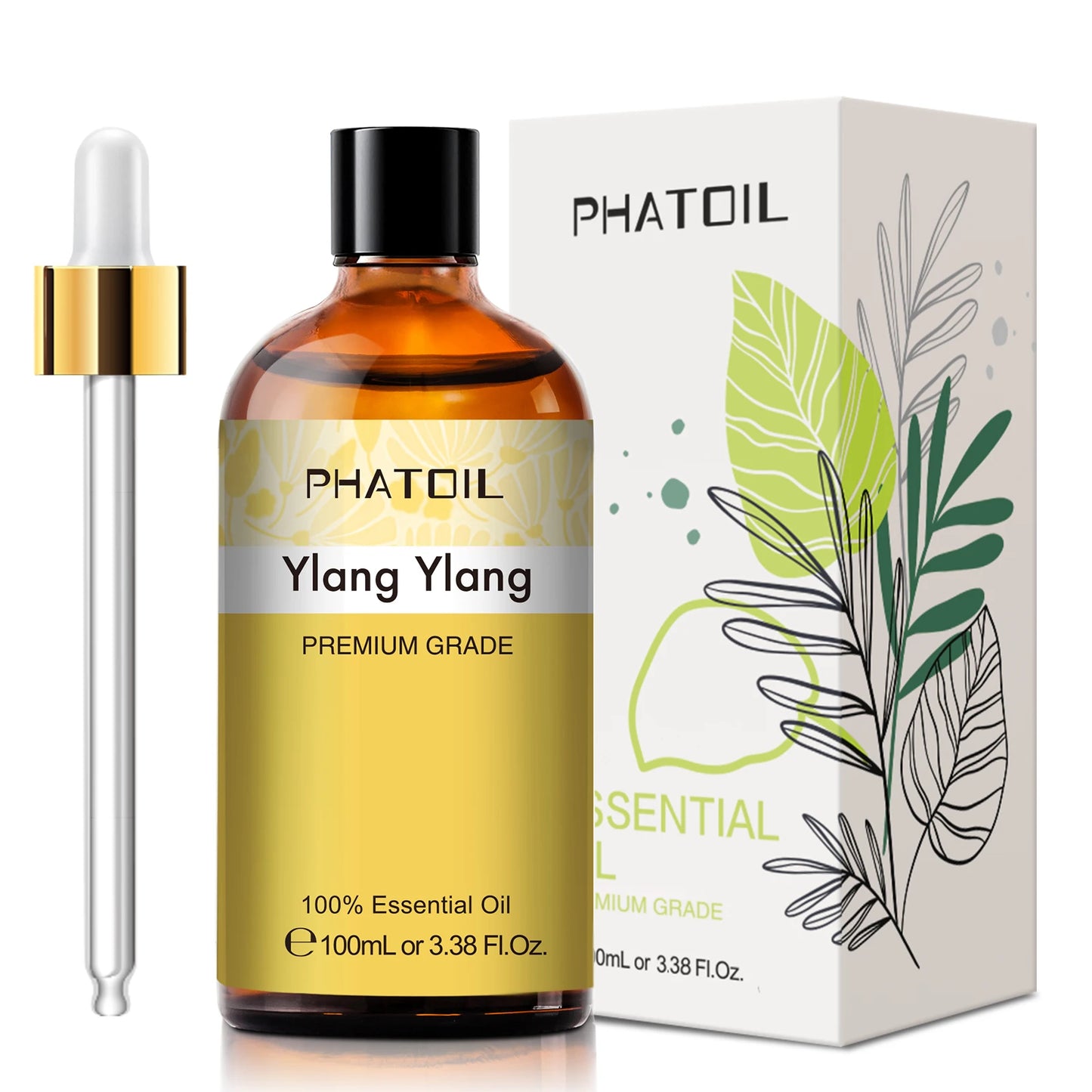 PHATOIL Pure Essential Oils For Skin Care Rose Lemon Lavender