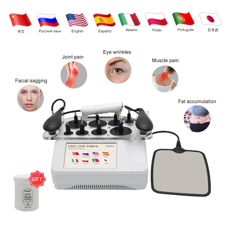Kuanyew Tecar Therapy Device for Muscle Relief and Skin Firming