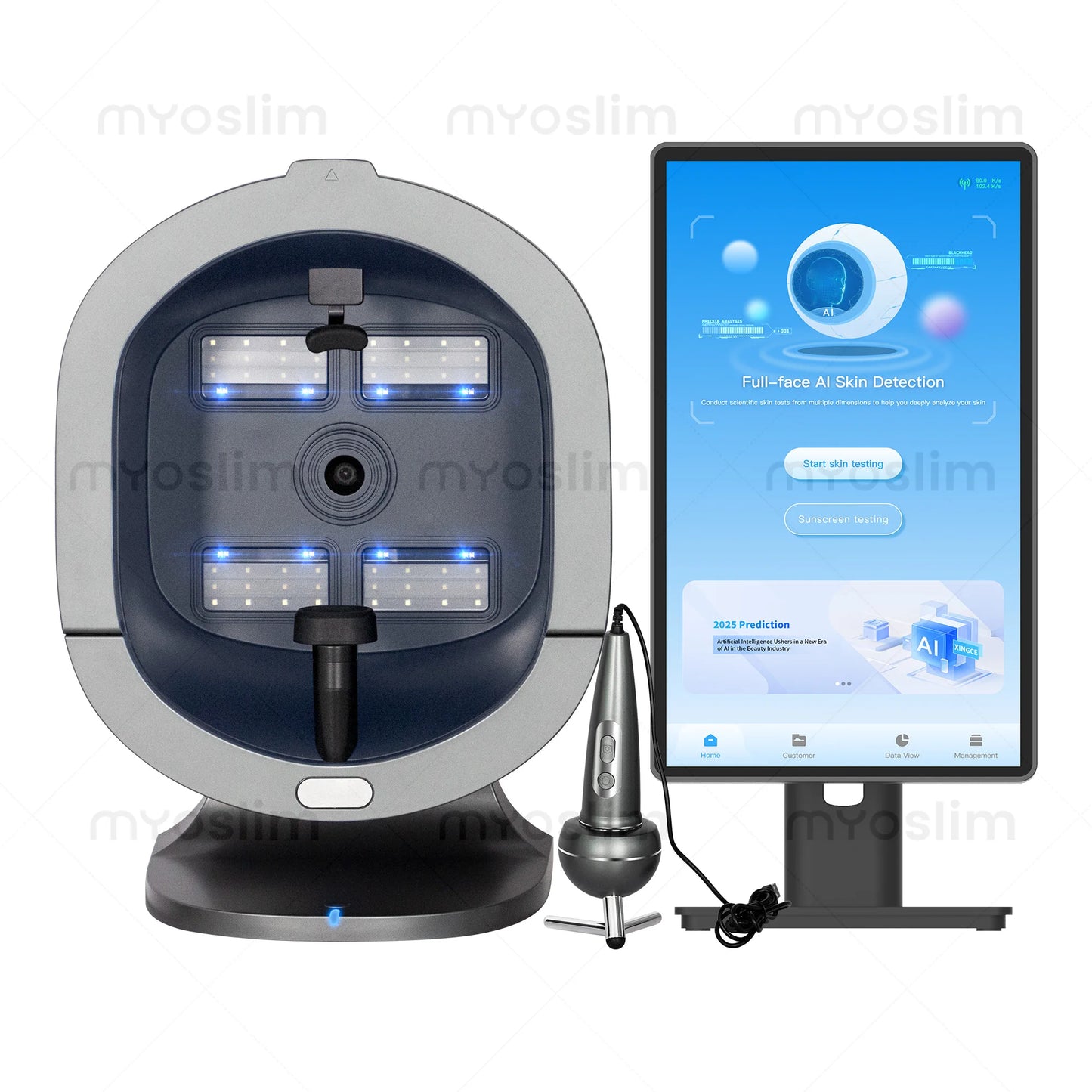 MYOSLIM 3D Pro Facial Scanner X5Pro Camera UV Skin Analysis