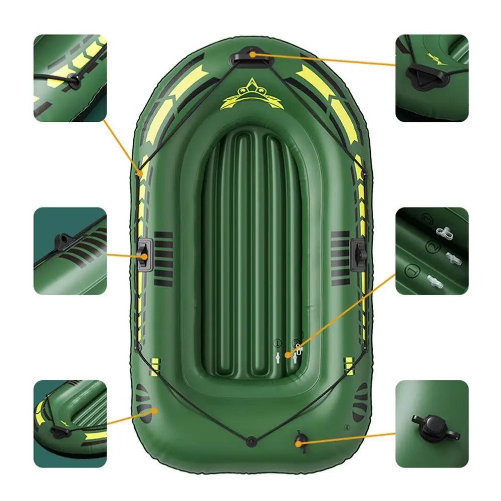 Portable Inflatable Fishing Kayak And Raft With Oars Pump