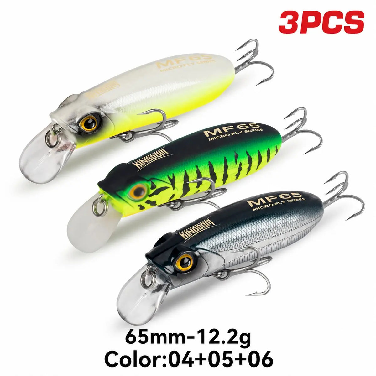 KINGDOM Sinking And Floating Minnow Fishing Lure For Bass And Trout