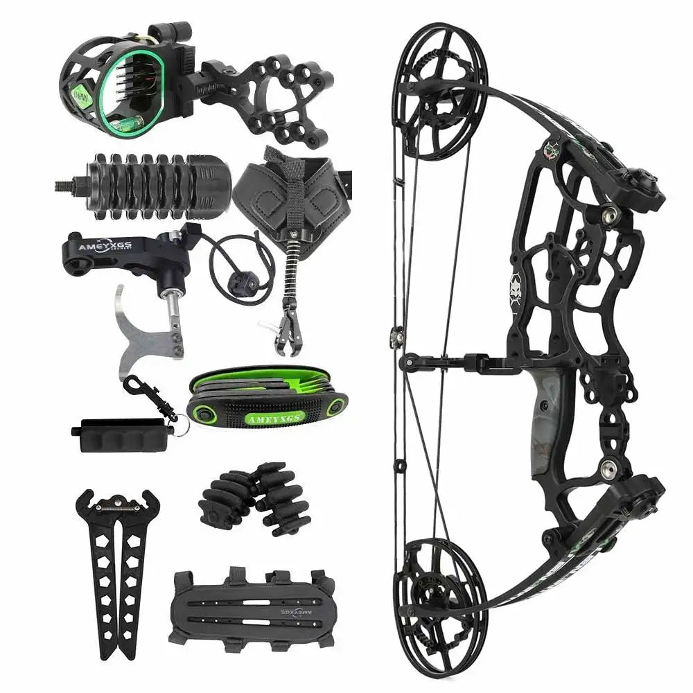 Adjustable Compound Bow And Arrow Set For Hunting And Archery