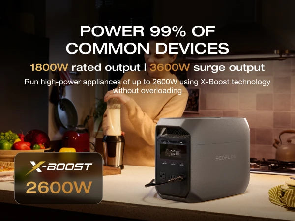 EcoFlow DELTA 3 Portable Power Station With LiFePO4 Battery