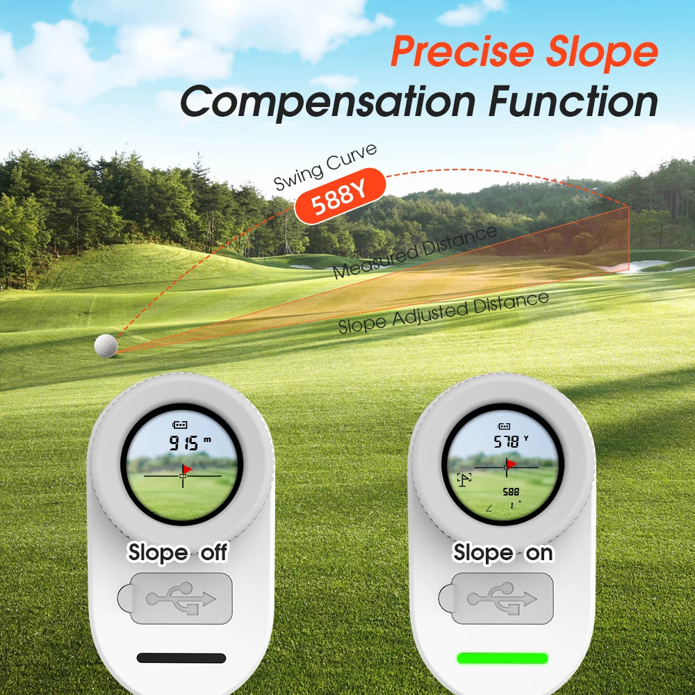 REVASRI Golf Rangefinder Flag Lock Vibration Alert And Slope Mode