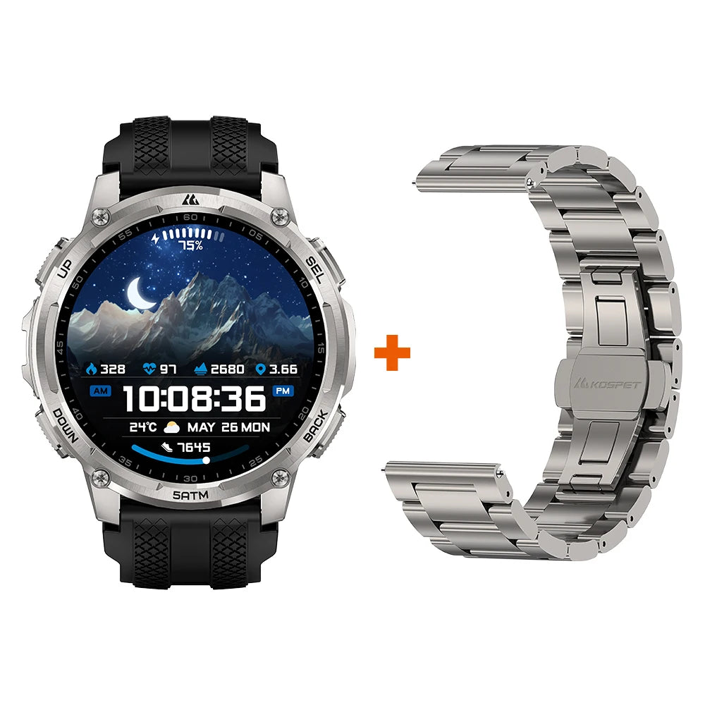 KOSPET Tank T4C Rugged Smartwatch With GPS Fitness Tracking