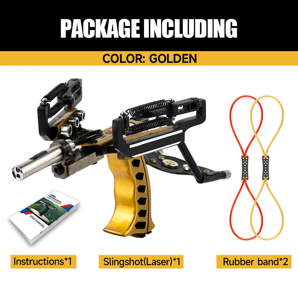 Portable Steel Wrist Guard Slingshot for Outdoor Precision Shooting Practice