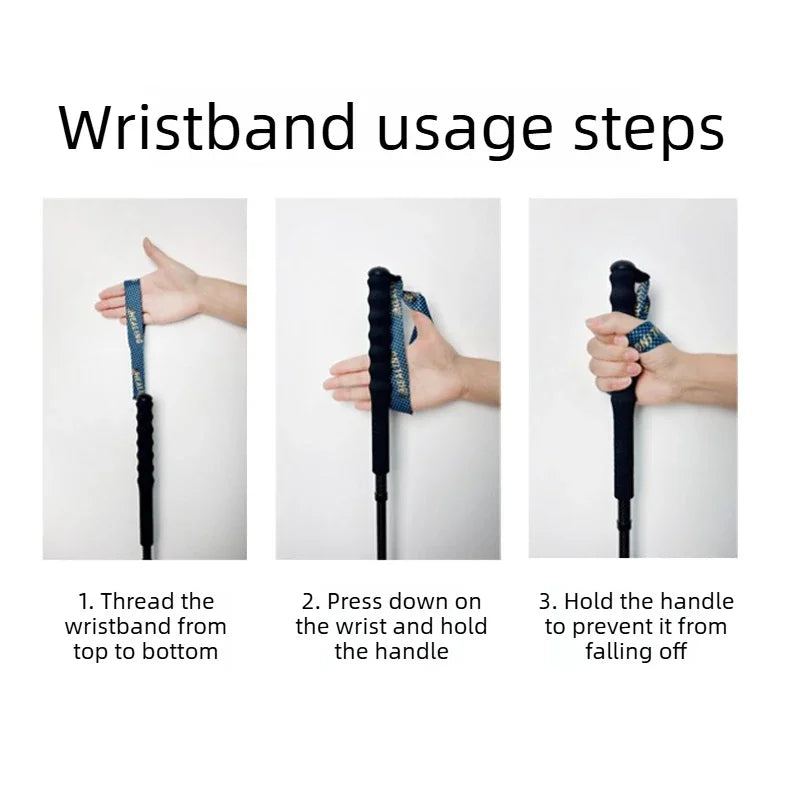 OKHEALING Ultralight Carbon Fiber Trekking Poles 2 Pack