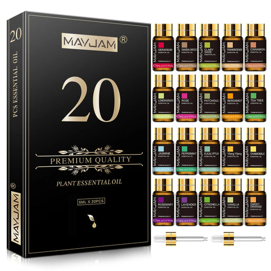 MAYJAM Pure Essential Oil Kit For Diffusers And Aromatherapy