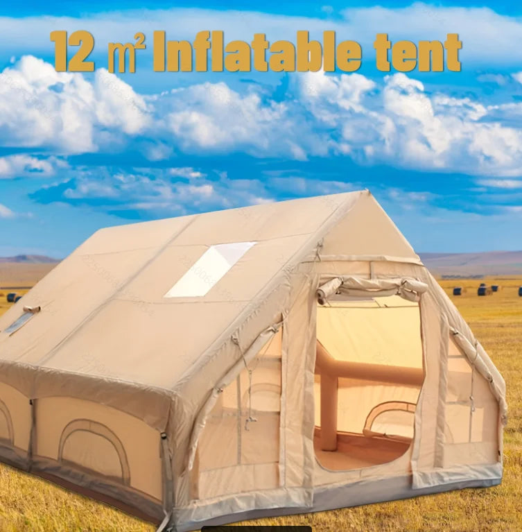 Inflatable Camping Tent With Skylight And Quick Airflow Design