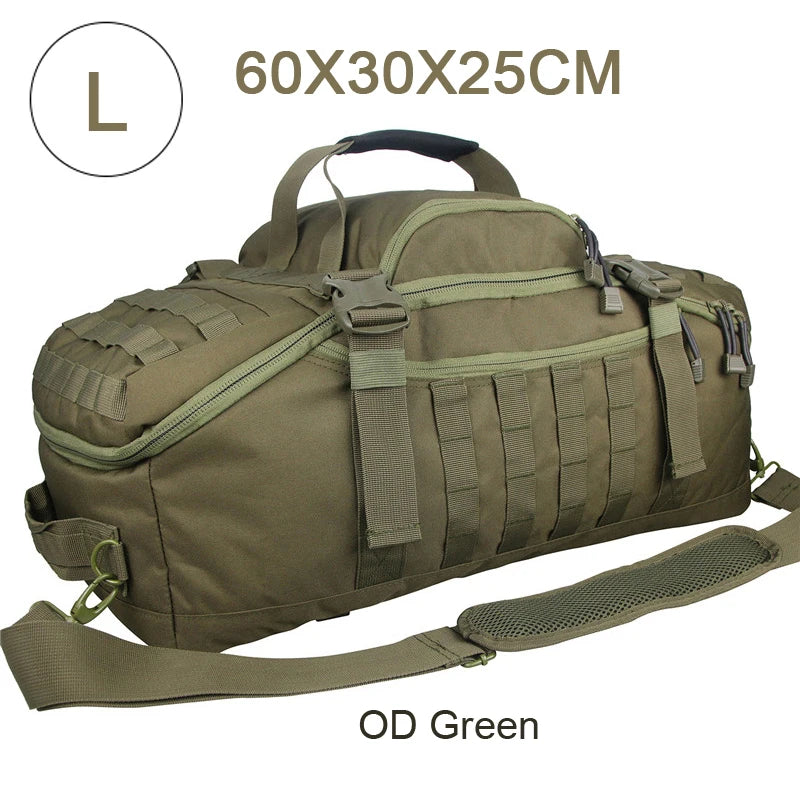 LQARMY Waterproof Convertible Travel Duffel Bag for Weekend Trips