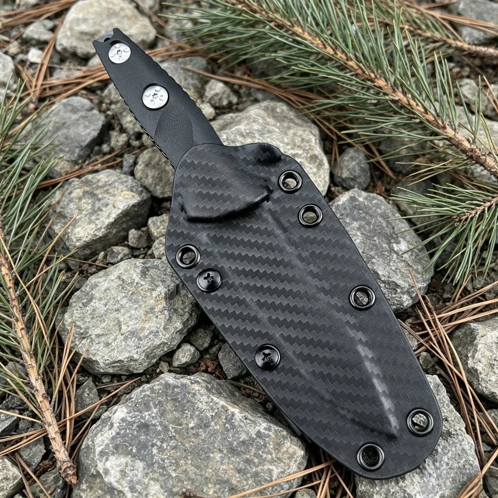 Premium 7Cr13Mov Fixed Blade Knife With G10 Handle And Sheath