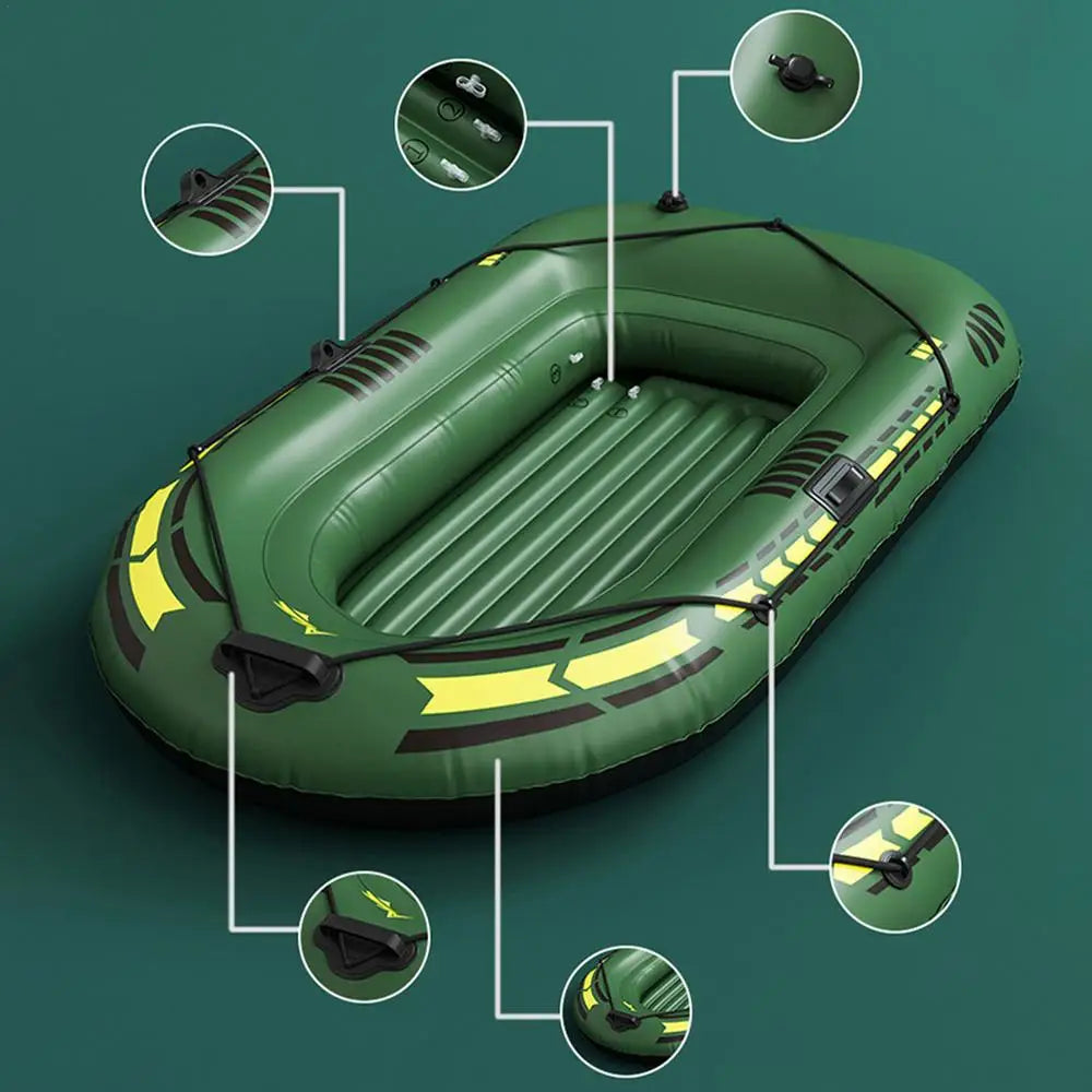 Portable Inflatable Fishing Kayak And Raft With Oars Pump