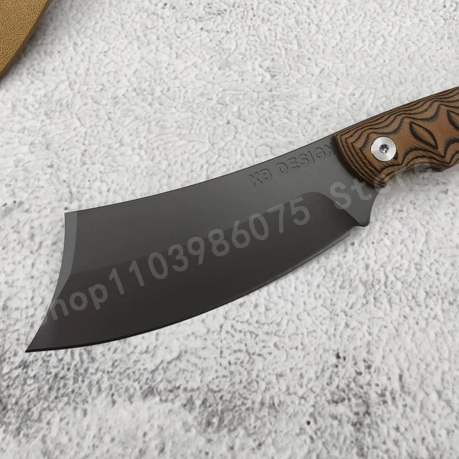 RMJ Outdoor Rock Climbing Knife With 8Cr13MoV Blade G10 Handle