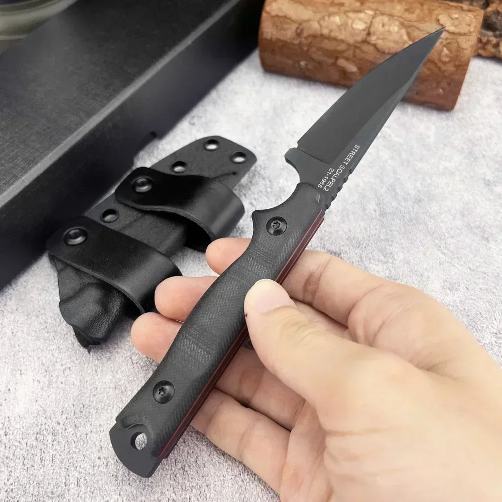 DIY Supplies Outdoor Knife With G10 Handle 8Cr13Mov Blade Camping