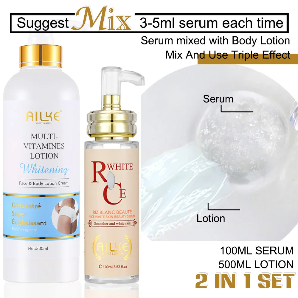 Ailke Multi Vitamin Whitening Body Lotion Enhances Radiant Skin Tone