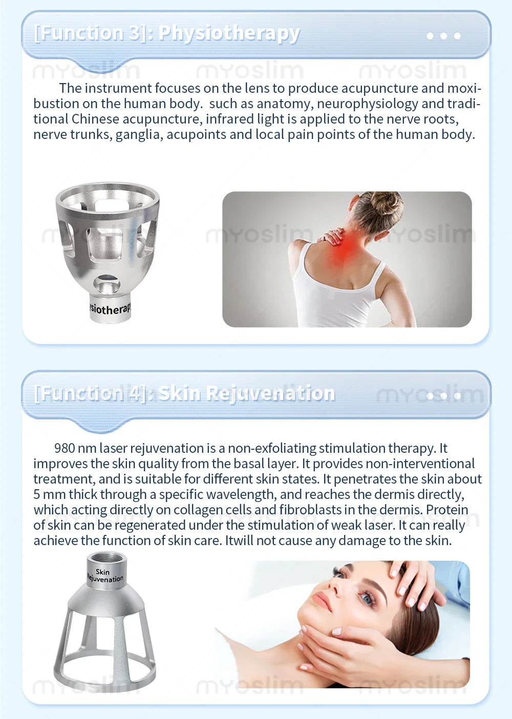 Myoslim Dual Wavelength Diode Laser Skin Rejuvenation Device