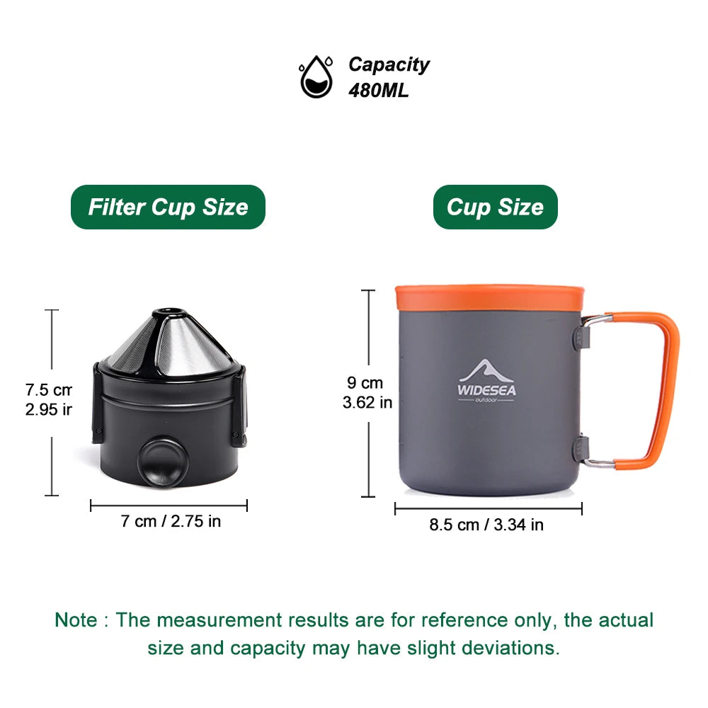 Widesea Outdoor Camping Cookware Set For Hiking Picnic