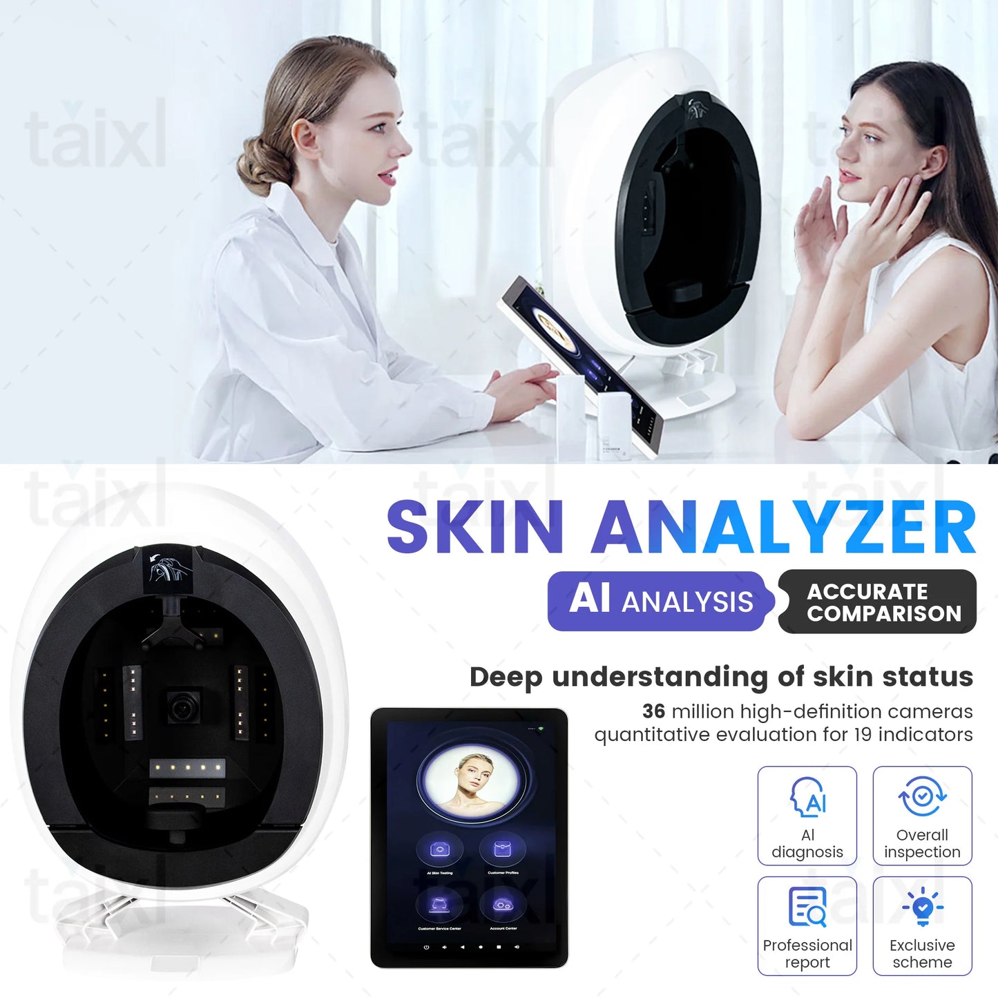 Myoslim 3D Facial Skin Analyzer With Digital Scanner