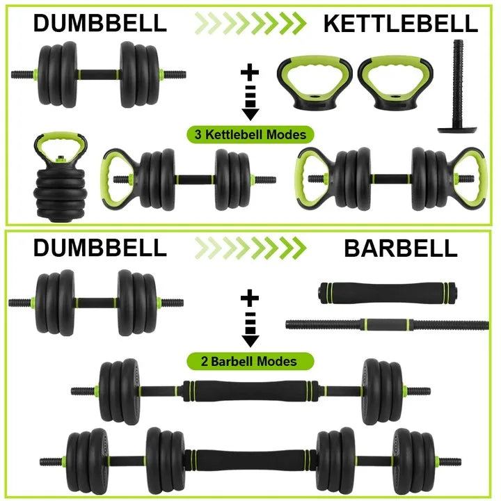 TWISTER.CK Adjustable Dumbbells 4-In-1 Home Gym Set For Home Fitness