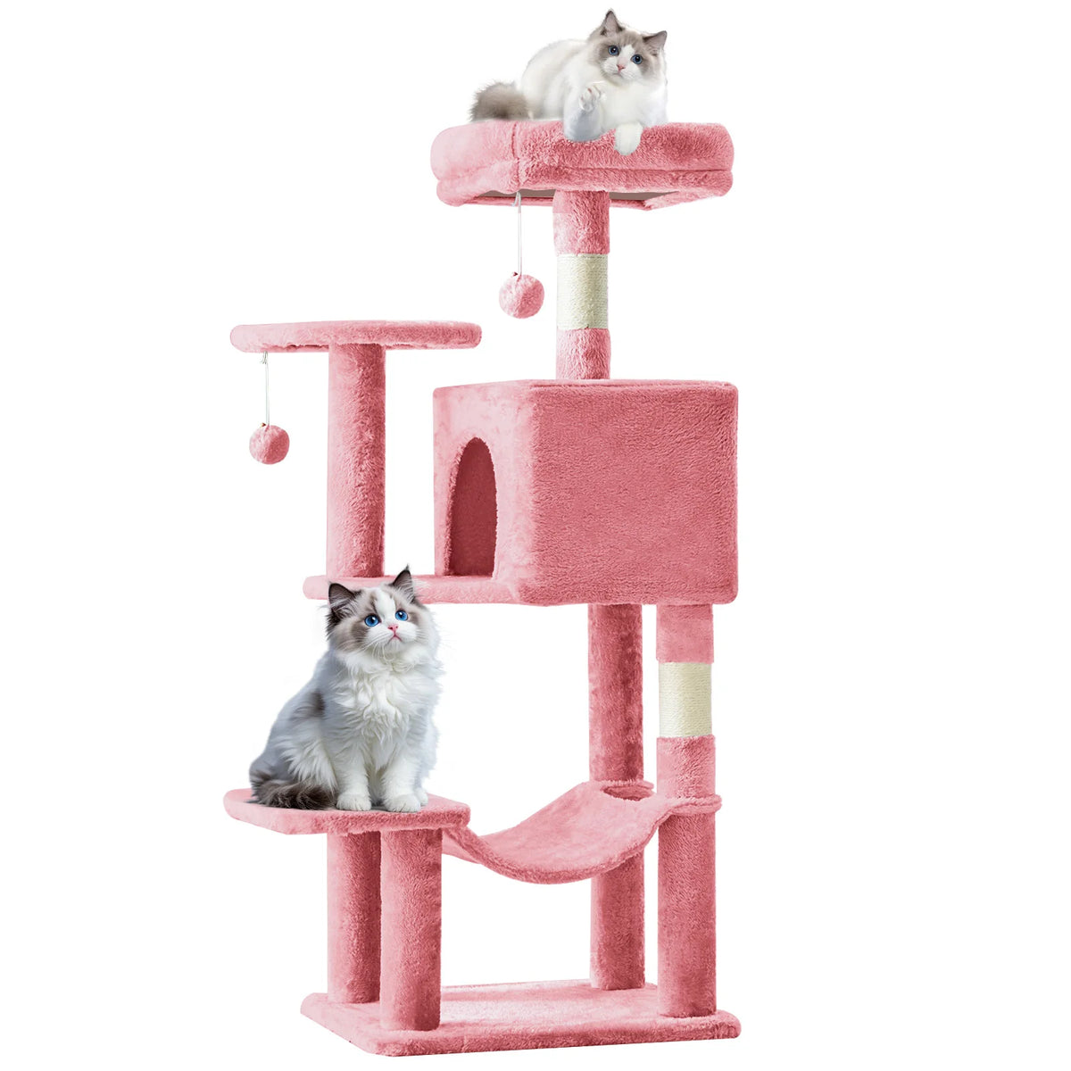 MCQ Cat Tree With Sisal Scratching Posts And Cat Condo