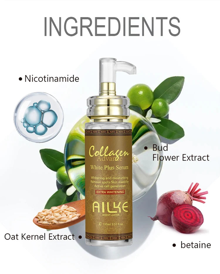 Ailke Organic Collagen Face Serum for Whitening and Moisturizing