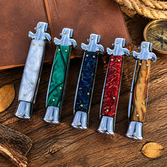 Stainless Steel Folding Pocket Knife For Camping Hiking And Fishing