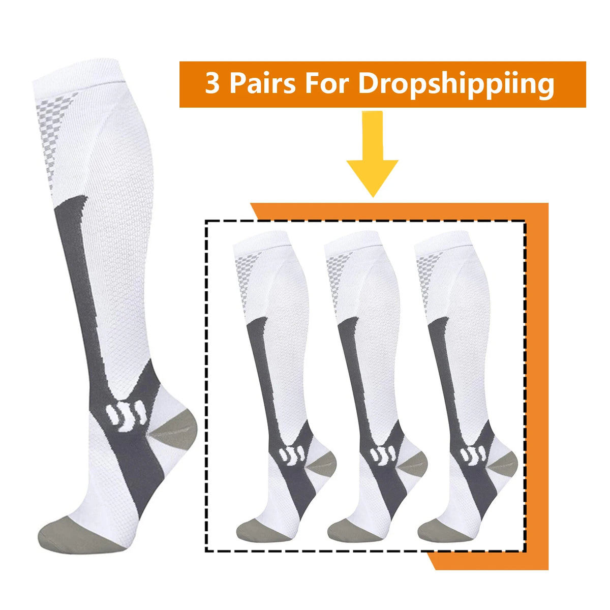 BROTHOCK Athletic Compression Socks for Medical Nursing and Sports
