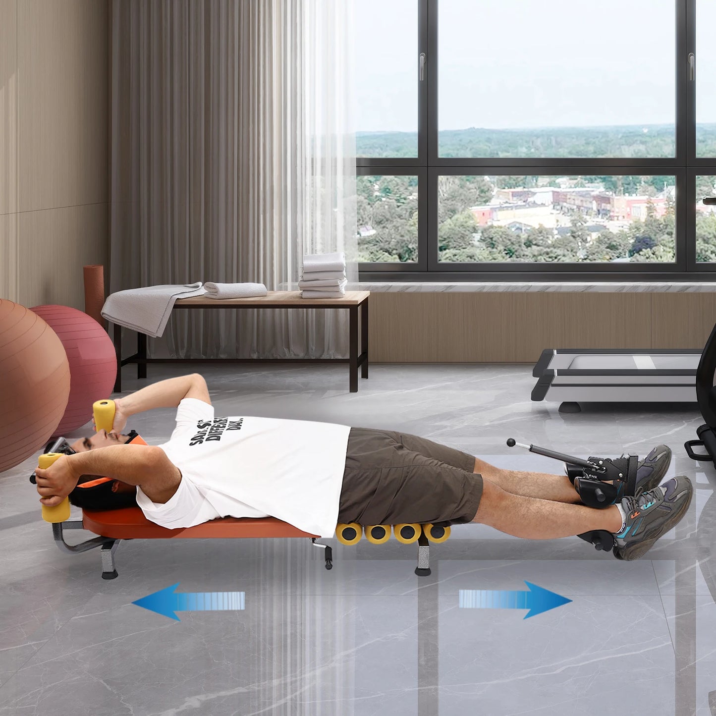 Adjustable Portable Muscle Relaxation Spine Stretching Bench