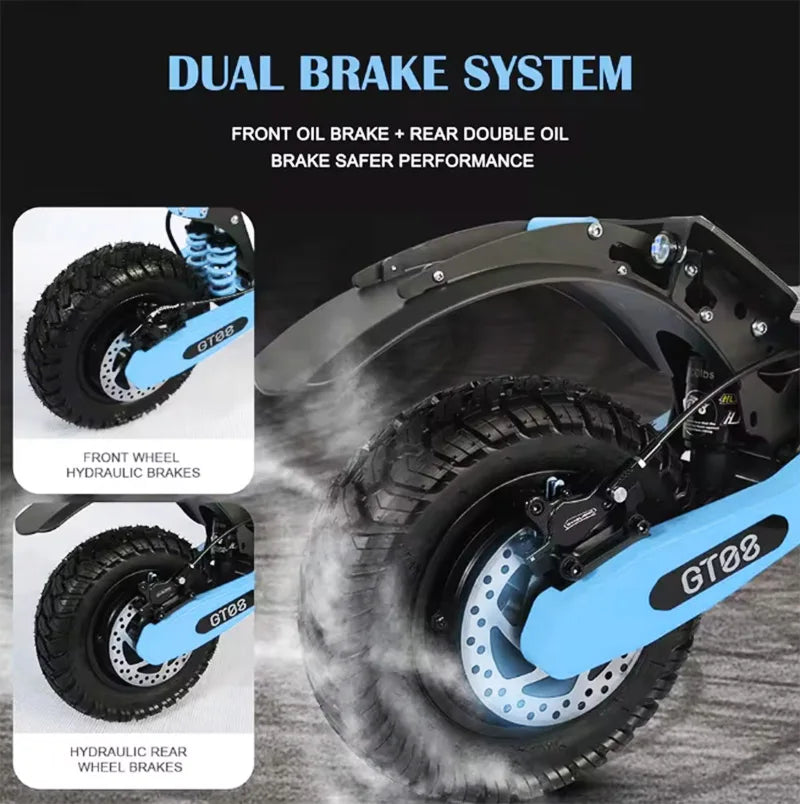 Arwibon Dual Motor Off-Road Electric Scooter with Seat