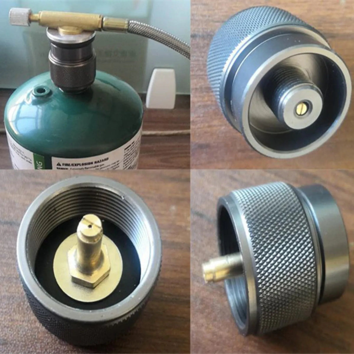 Portable Propane To Gas Tank Adapter For Outdoor Grills
