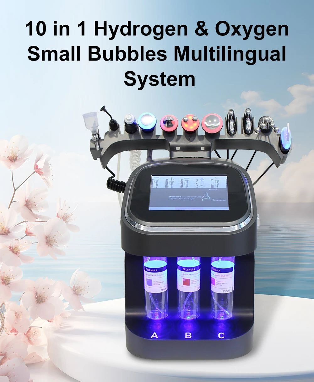 AOKO 10-In-1 Bubble Facial Skin Care Hydrogen Purification Machine