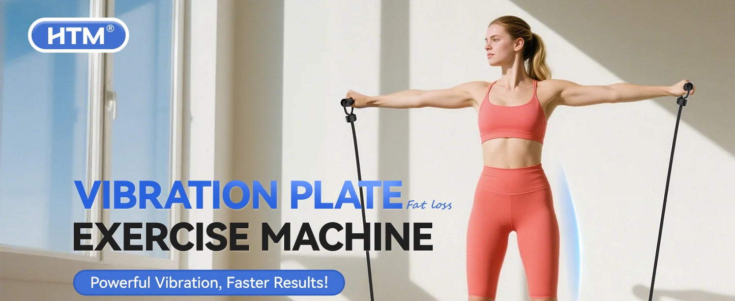 HTM Vibration Plate Multi Function Trainer 330 Lbs Home Gym