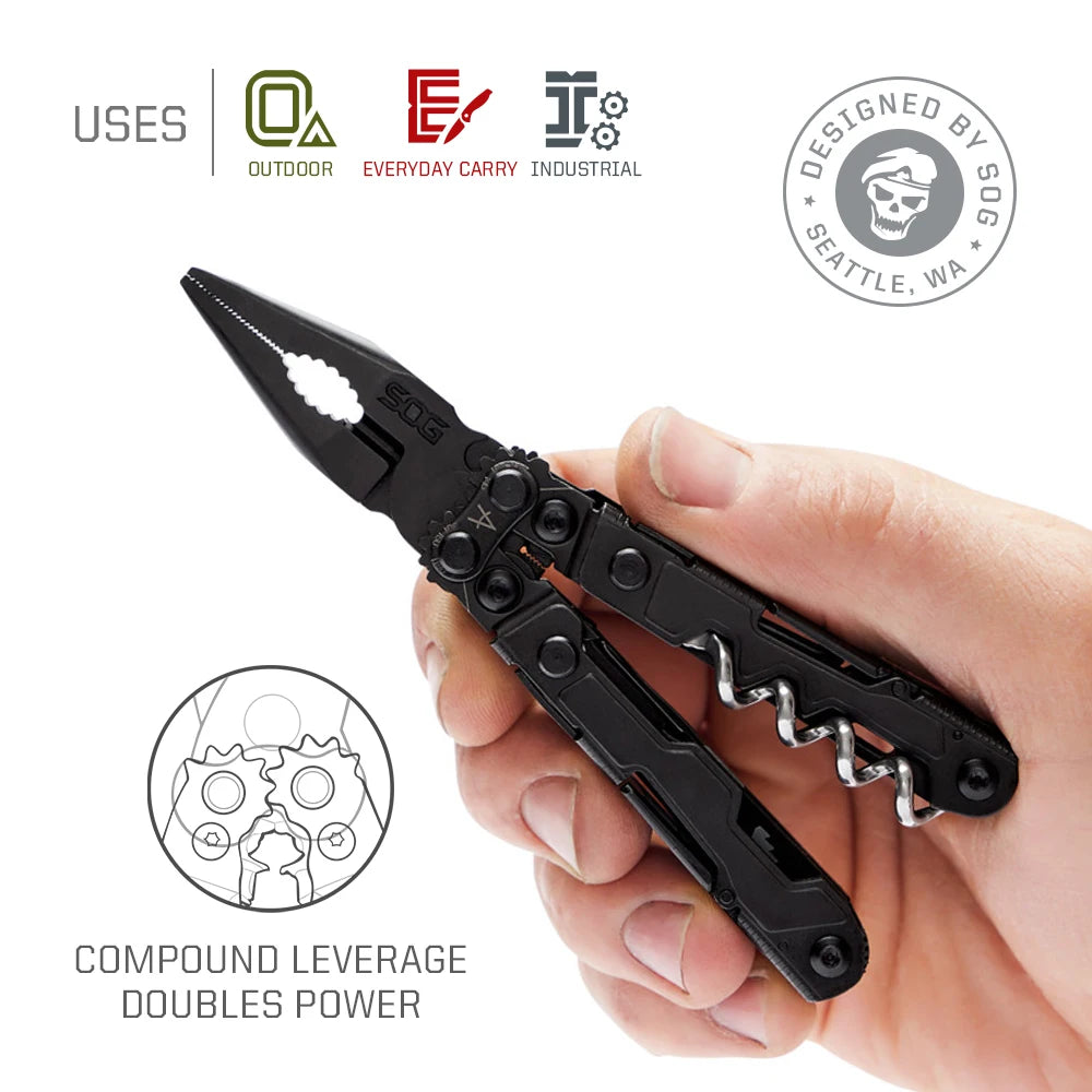 SOG PowerLitre 19 Function Stainless Steel Compact Multitool