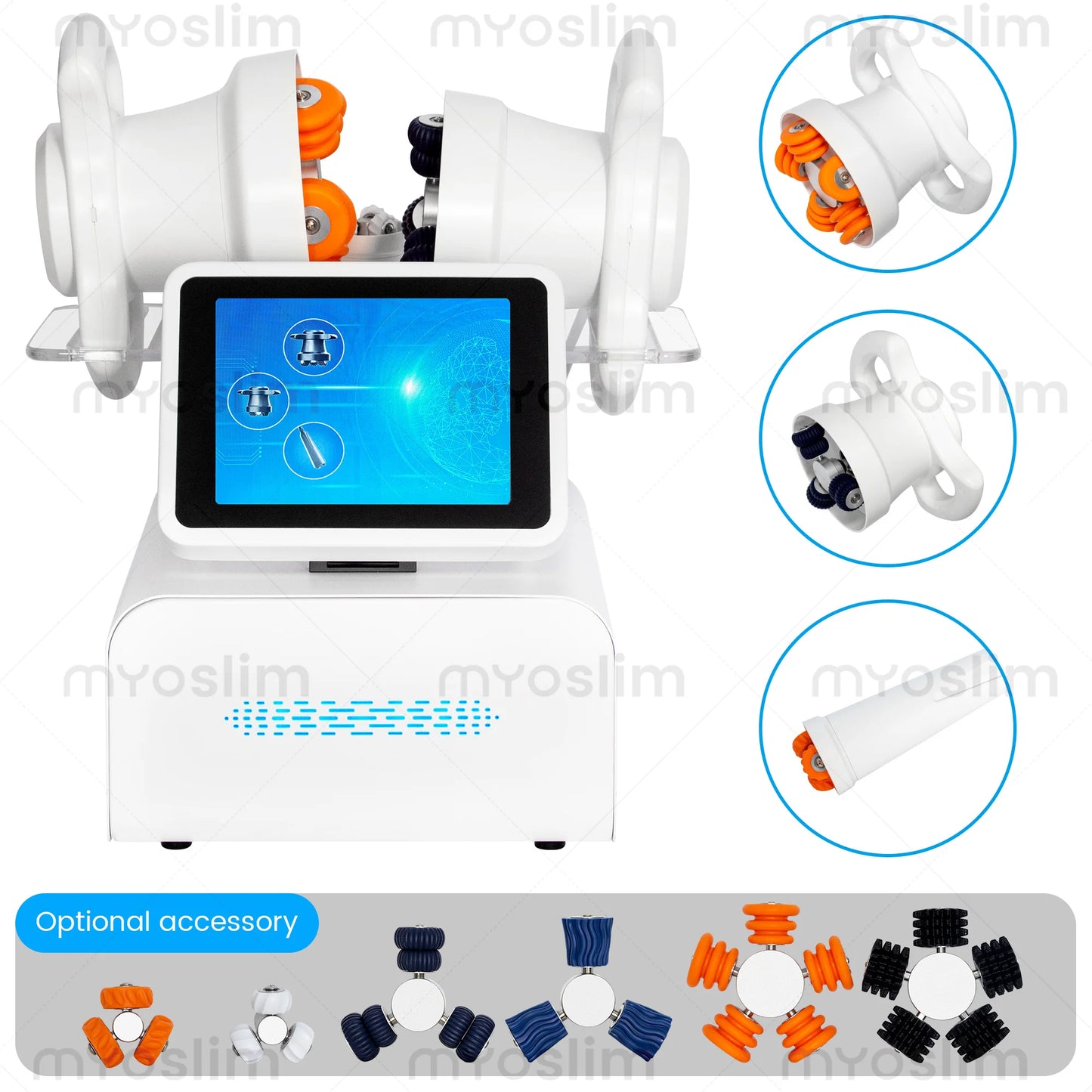MYOSLIM 360 Rotation Body Contouring Roller Massager Red Light Cellulite
