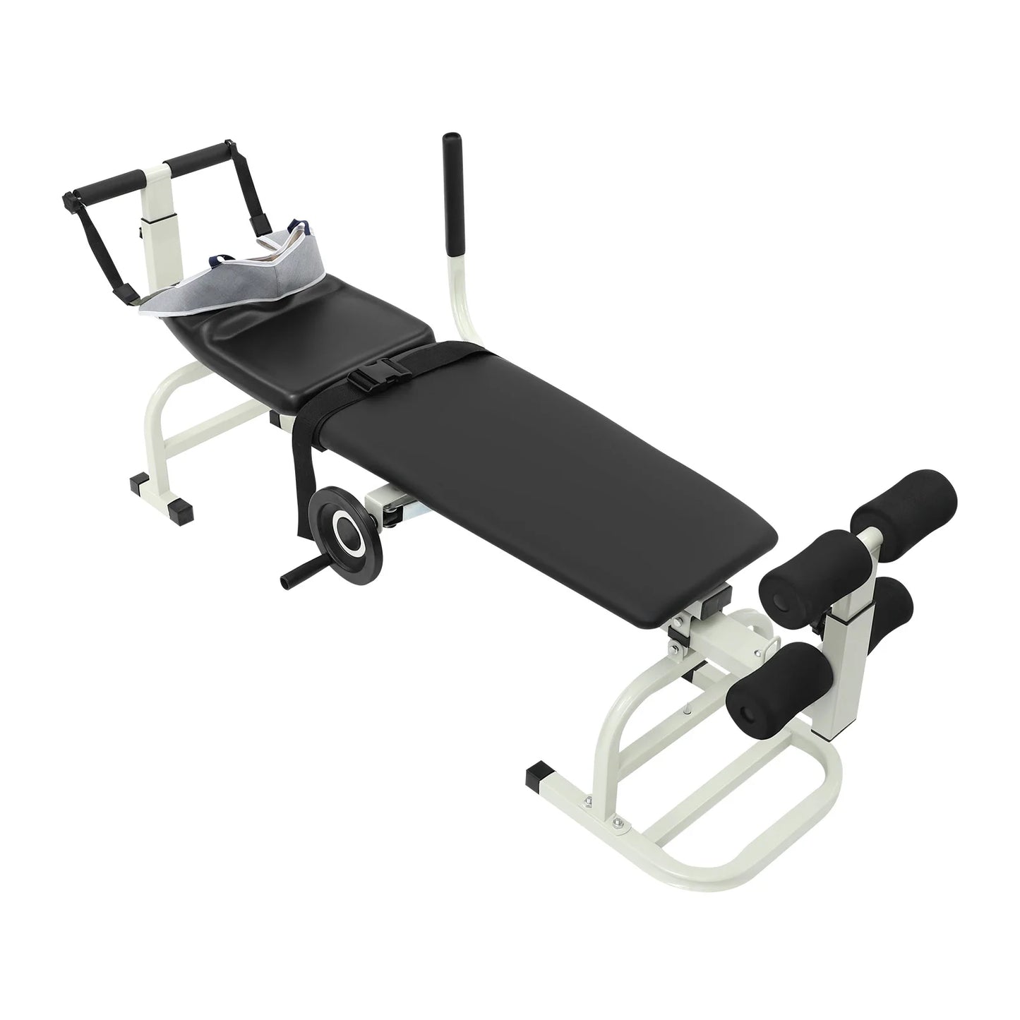 Adjustable Multifunctional Back Stretch Bench With Cervical Traction Support