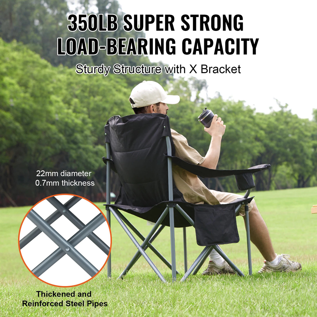 SucceBuy Ultralight Folding Camping Chair For Outdoor Picnic And Travel