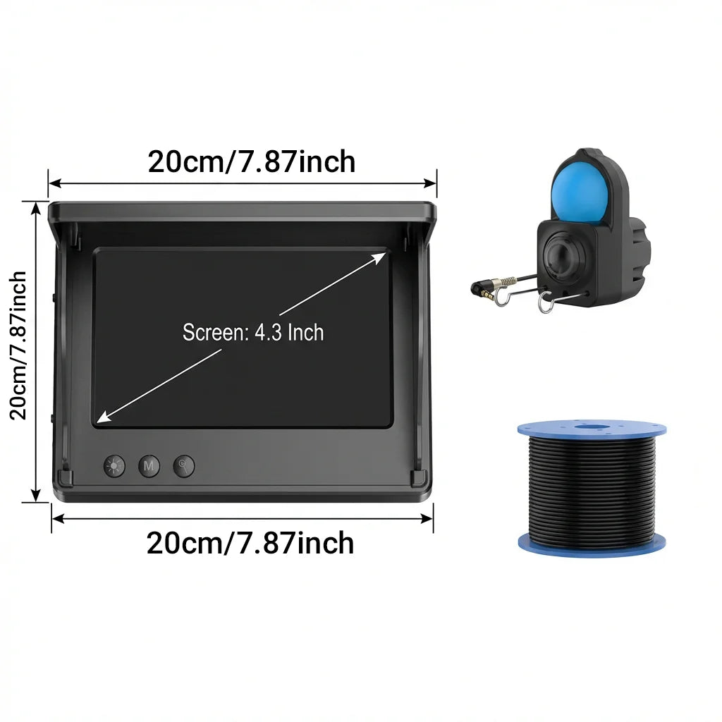Aoerwei Portable Underwater Fishing Camera With Night Vision