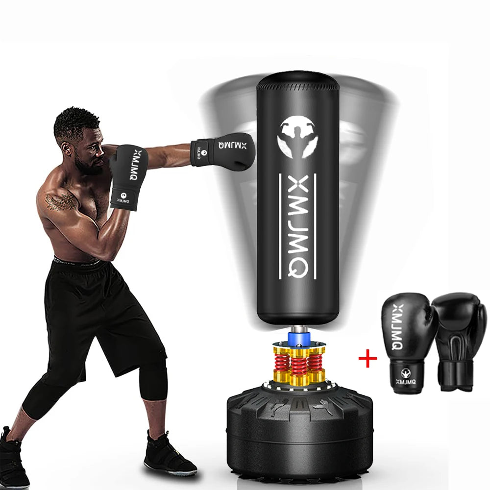 LEKARO Standing Boxing Post With Gloves Sandbag Training Kit