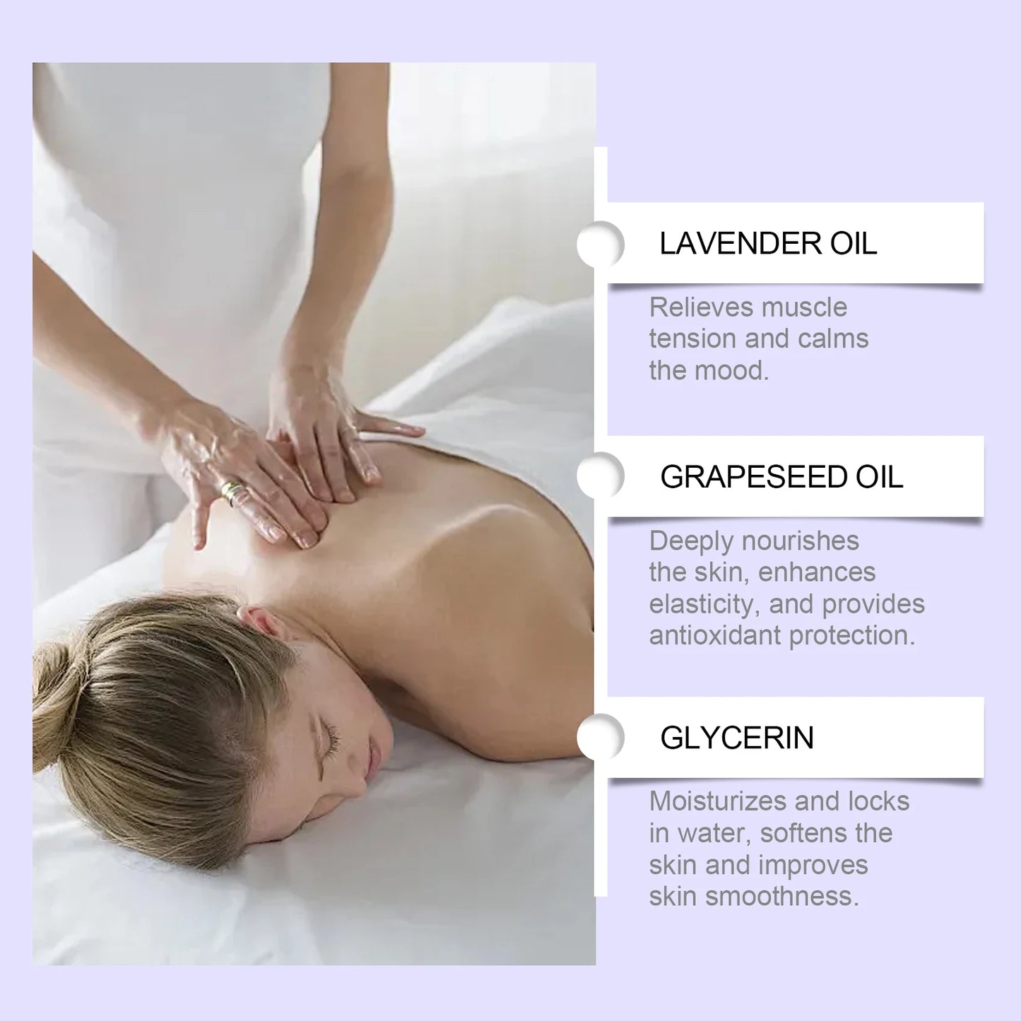 Lavender Essential Oil Massage Oil For Soothing Skin And Relaxation