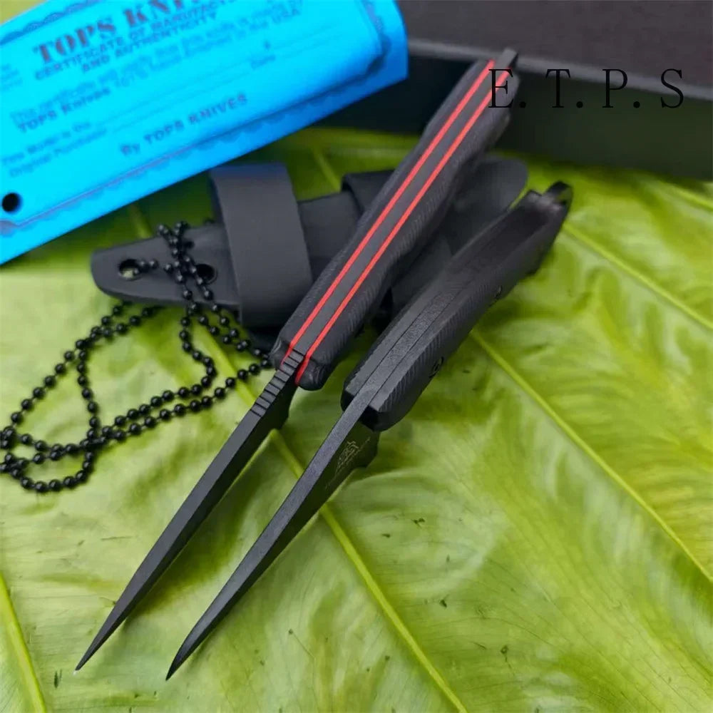 DIY Supplies Outdoor Knife With G10 Handle 8Cr13Mov Blade Camping