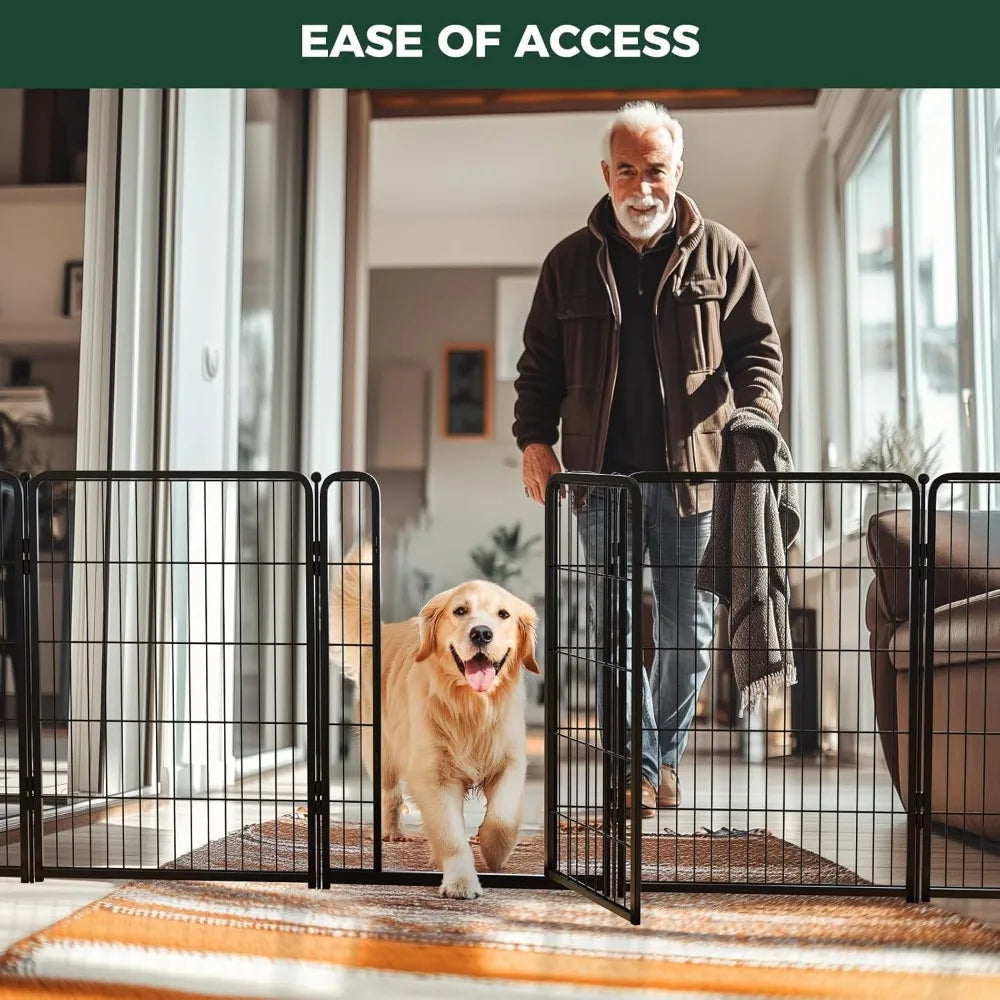 Indoor Metal Dog Playpen With Connectors For Safe Home Exercise