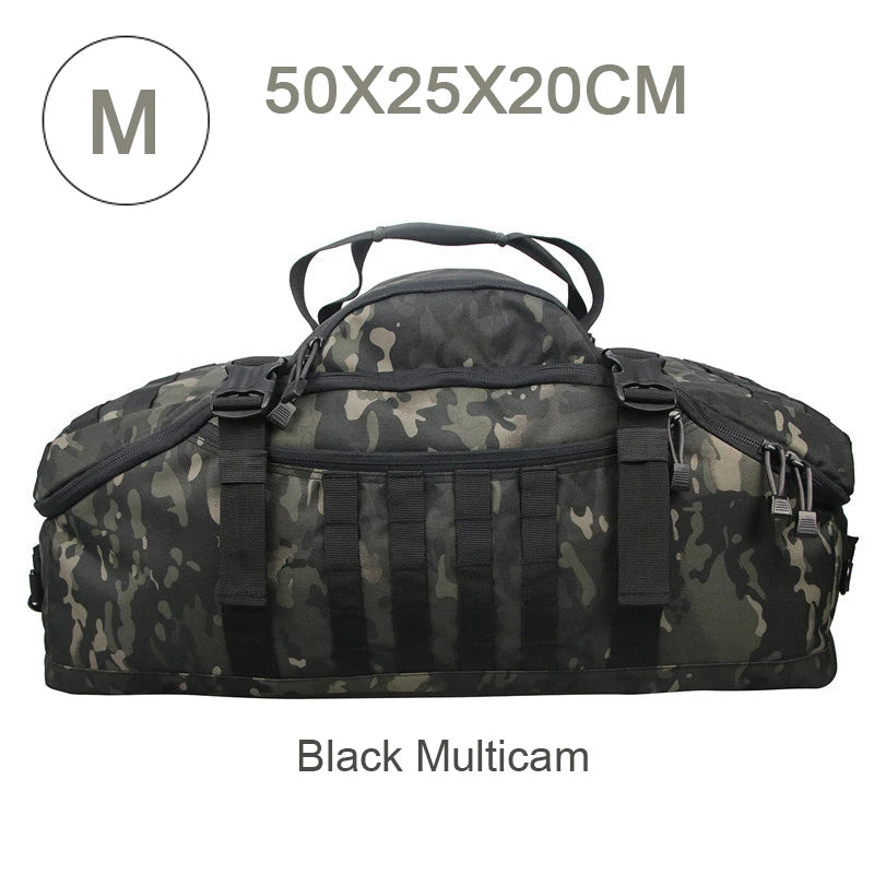 LQARMY Waterproof Convertible Travel Duffel Bag for Weekend Trips