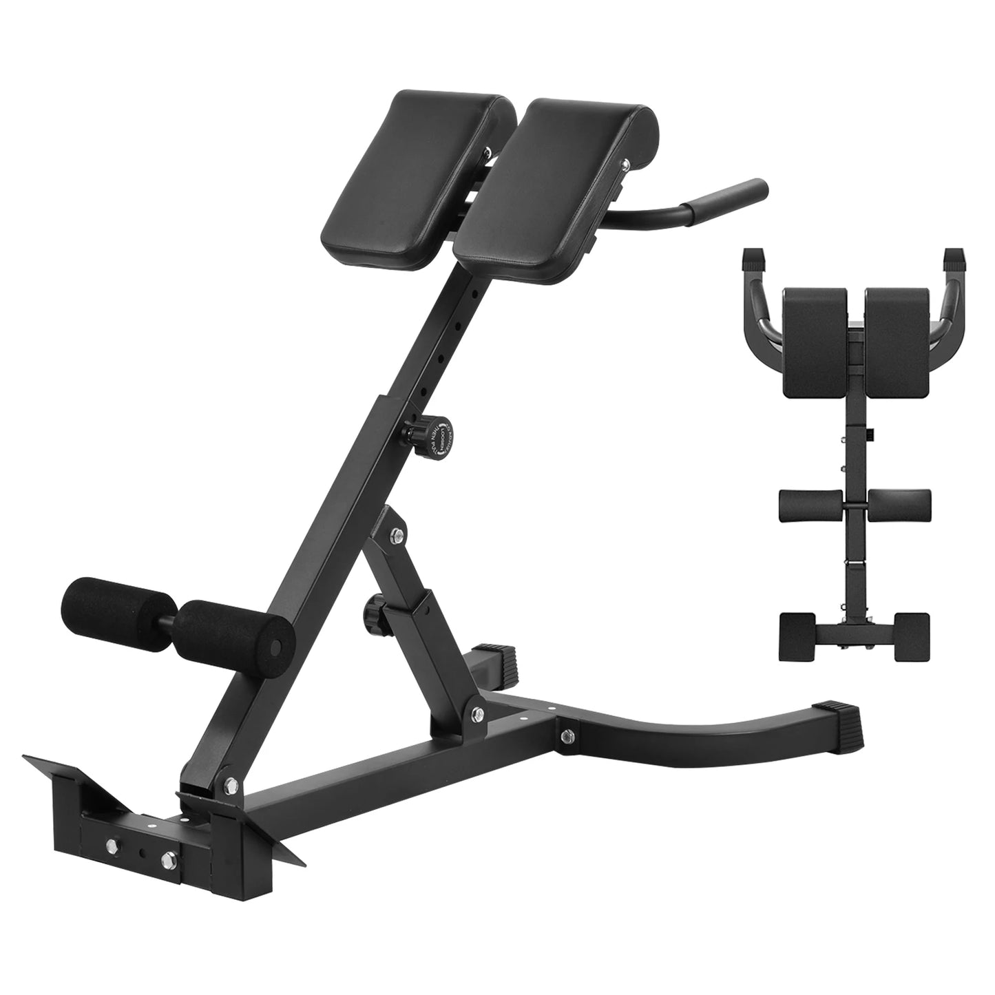 Adjustable Folding Roman Chair Back Extension Bench For Home Gym